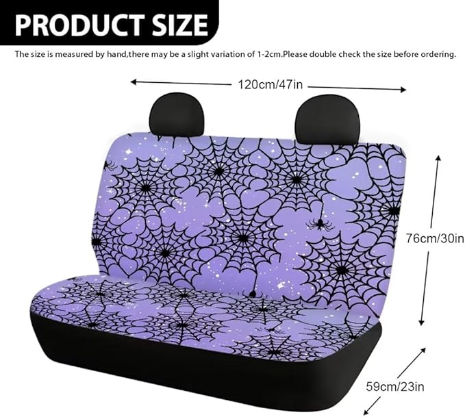 Spider Web Series Car Rear Seat Covers