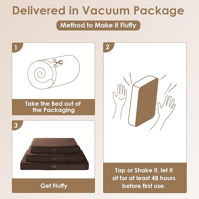 EHEYCIGA Orthopedic XL Dog Beds for Extra Large Dogs with Removable Washable Cover 44x32