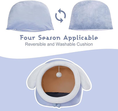 Jiupety Cat Bed for Indoor Cats 16 Lbs