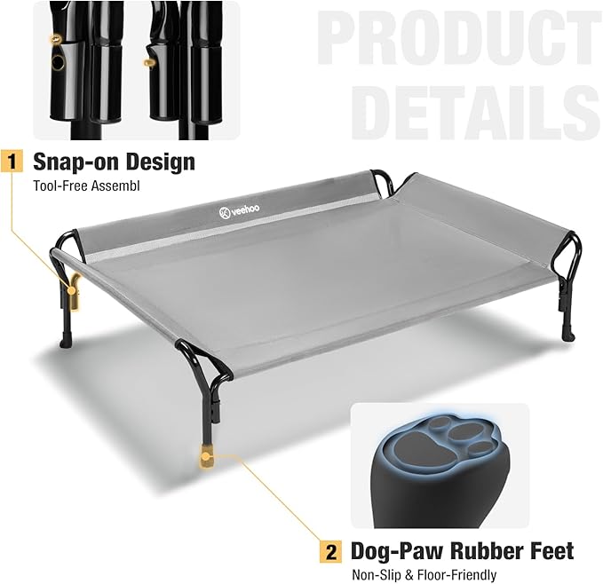 Veehoo Cooling Elevated Dog Bed