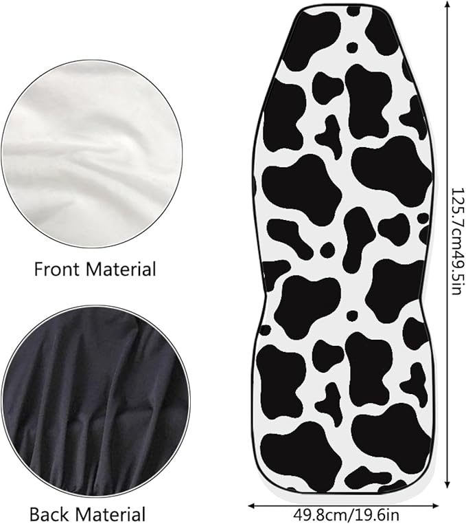 Cow Printed Car Seat Cover for Women Men