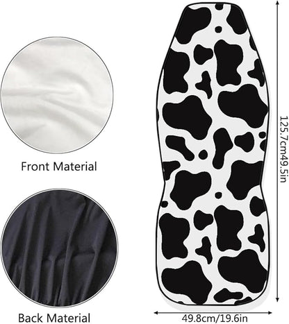 Cow Printed Car Seat Cover for Women Men