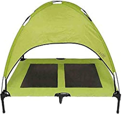 Midlee Green Dog Cot with Canopy (30" x 36")