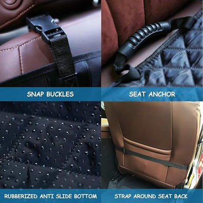 Dog Car Seat Covers 100% Waterproof Car Seat Protector for Pets Front Seat Scratch Proof Non-Slip Durable for Cars
