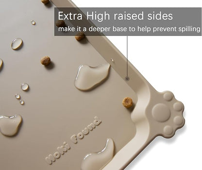 Hoki Found L Silicone Pet Food Mats Tray