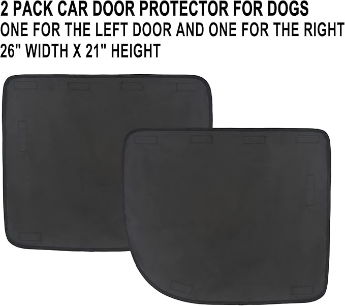 2 Pcs Car Door Protector for Dogs Waterproof （2 Pack）