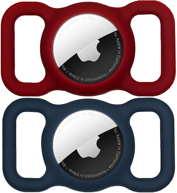 Air Tags-2 Pack Airtag Dog Collar Holder SWINCHO 1-3cm Width
