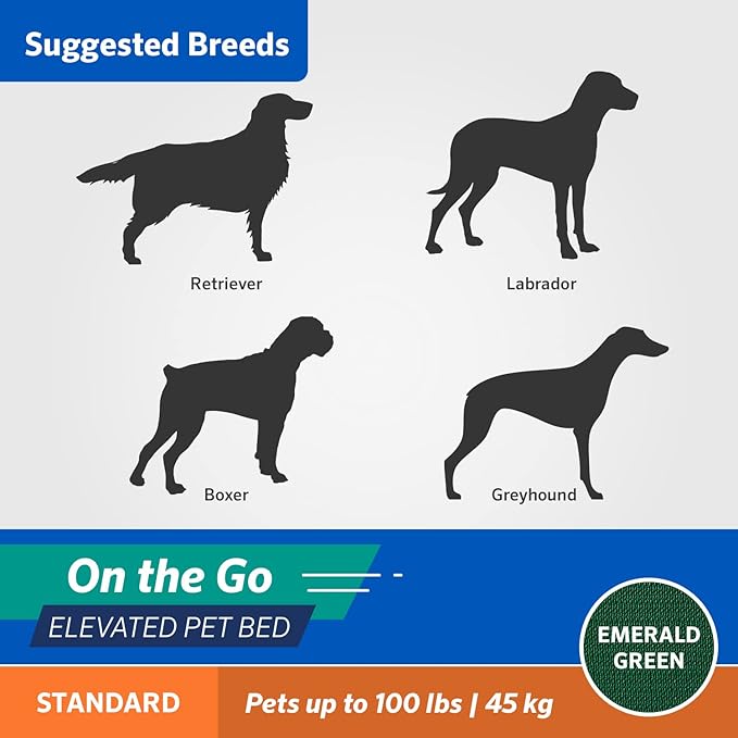 COOLAROO On the Go Cooling Elevated Dog Bed