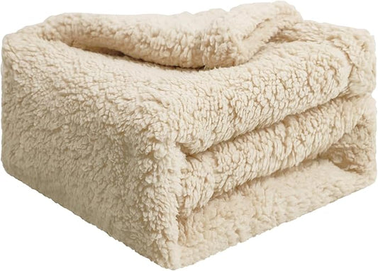 furrybaby Dog Blanket Soft Dog Blankets for Small Dogs Puppy Essentials Washable Fluffy Sherpa Fleece Cat Blanket 24x32 Inches for Bed Furniture Couch Sofa (Double-Layer Small