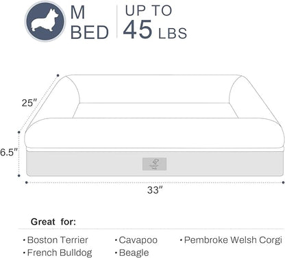 Large Dog Bed Orthopedic Washable: Medium Dog Bed