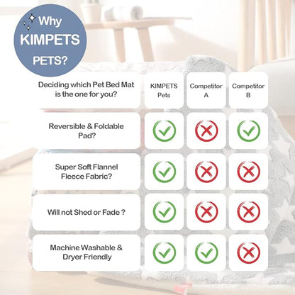 Soft Flannel Thickened Pet Soft Fleece Pad Pet (22 * 30in X-Large)