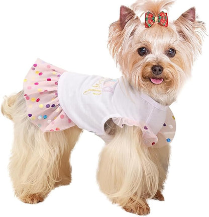 Yikeyo Dog Clothes Girl Dog Dress Small Dogs
