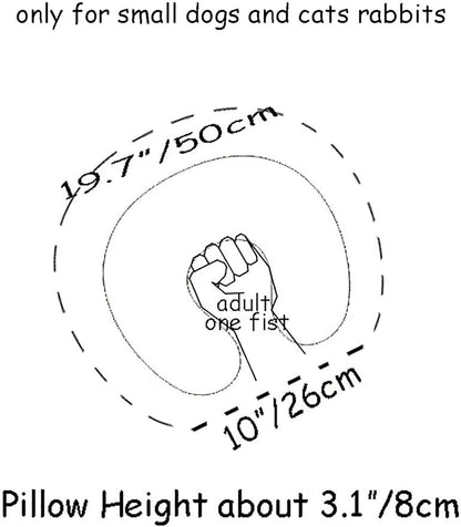 Pet Pillow Floral U-Shaped Pillow for Dogs