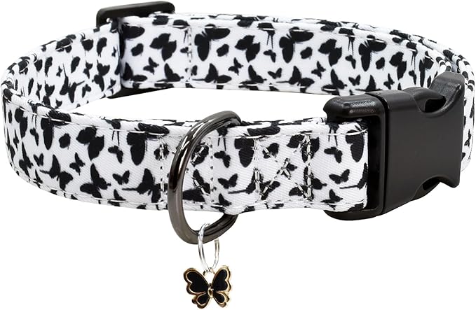 Flower Patterns Dog Collar with Accessories