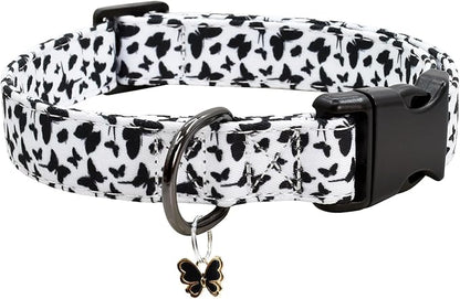 Flower Patterns Dog Collar with Accessories