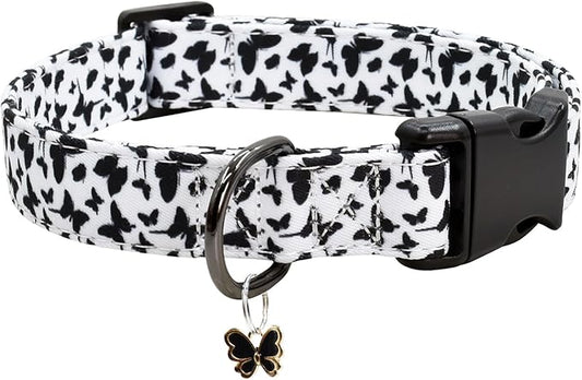 Flower Patterns Dog Collar with Accessories