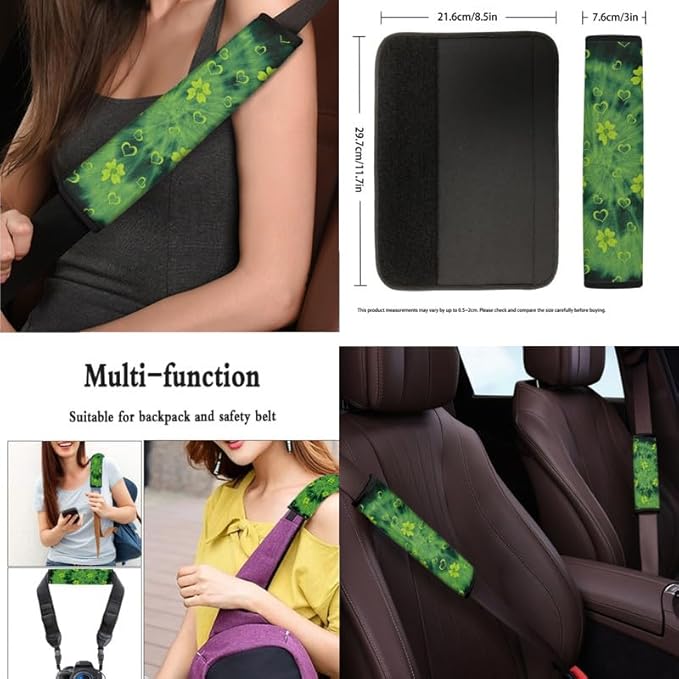Gradient Hearts Clovers 13 PCS Car Seat Cover