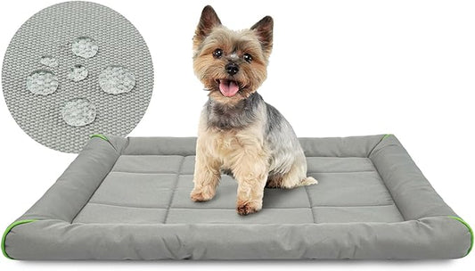 Miguel Oxford 900D Outdoor Waterproof Dog Bed for Metal Dog Crates Water-Resistant All Weather Pet Mat Durable Easy Wipe Clean Travel Indoor Outdoor Puppy Cat Crate Bed 24inch