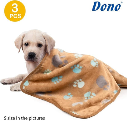 Dono 1 Pack 3 Dog Blankets for Small Dogs