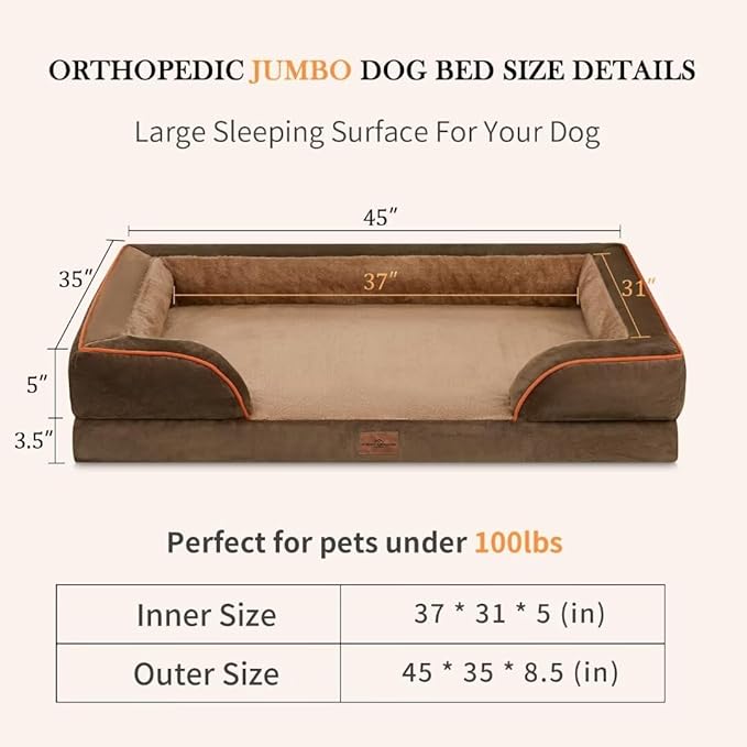 Cooling Dog Bed Memory Foam