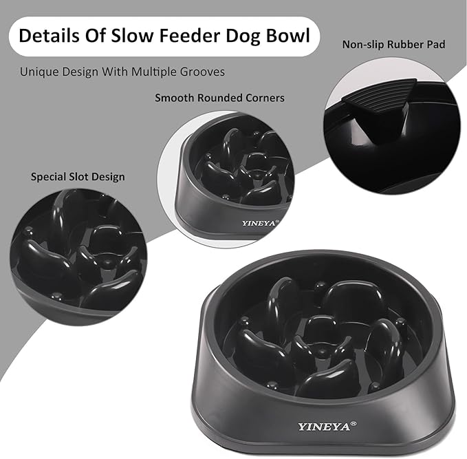 Pet Supplies Slow Feeder Dog Bowls Small Breed, Dog Slow Feeder Bowl, Dog Food Bowls Slow Feeder, Dog Bowl Slow Feeder, Dog Puzzle Feeder Bowls, Dog Bowls Medium Size Dog, Slow Eating Dog Bowl