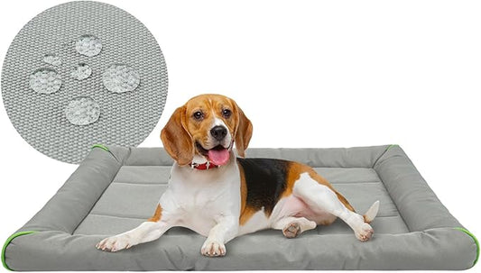 Miguel 900D Oxford Outdoor Waterproof Dog Crate Bed 36inch, Gray