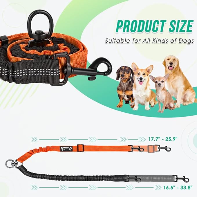 Two Dog Lead 2 in 1 Upgraded