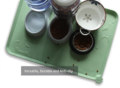 Hoki Found X-Large Silicone Pet Food Mats Tray