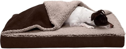 Furhaven Memory Foam Dog Bed for Medium/Small Dogs w/ Removable Washable Cover 35 lbs