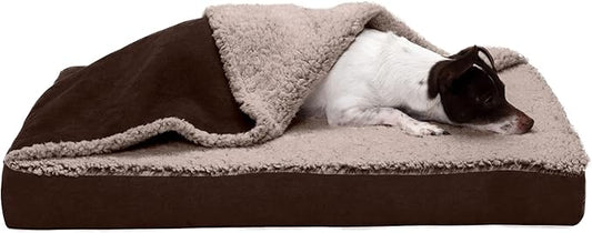 Furhaven Memory Foam Dog Bed for Medium/Small Dogs w/ Removable Washable Cover 35 lbs