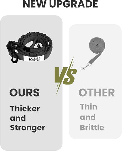 OutdoorMaster Bungee Dog Leash 2 Padded 4 FT)