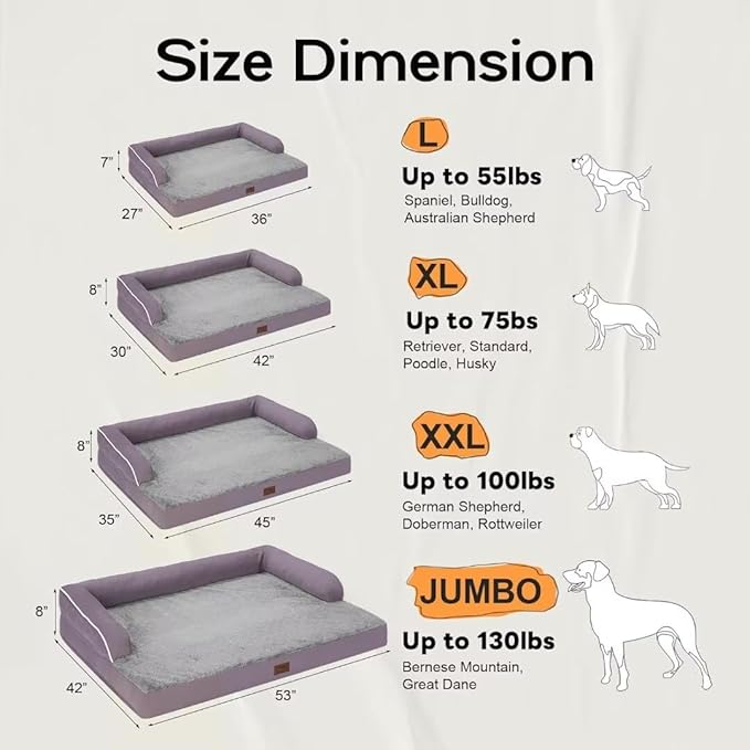 Large Dog Bed Orthopedic Washable