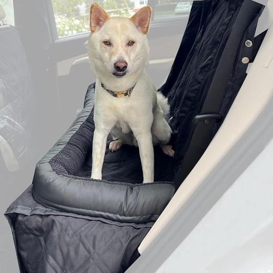 Deluxe Quilted Padded Dog Car Seat Cover Non-Slip Back Best for Car Truck and SUV 3 Sizes 56"W x 72L, PetGuard,