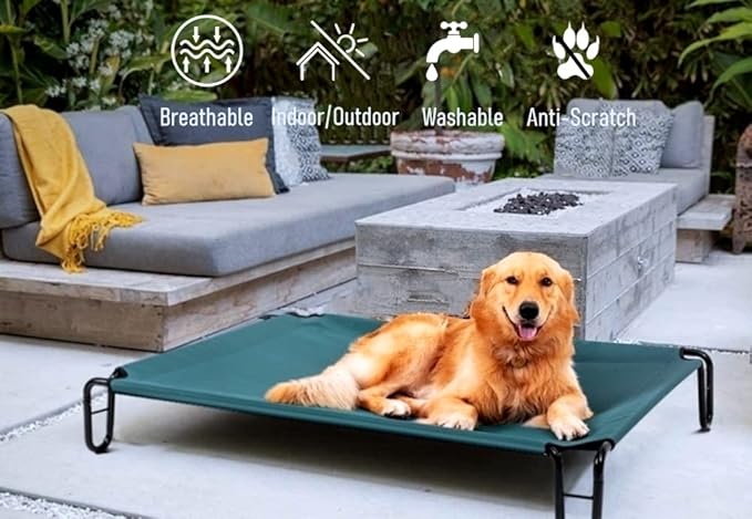 Elevated Dog Bed 43 x 30 x 8 inches