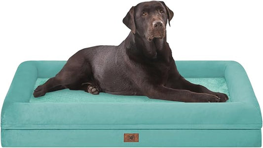 Orthopedic Washable Large Dog Bed: Jumbo Dog Bed Bolster Waterproof