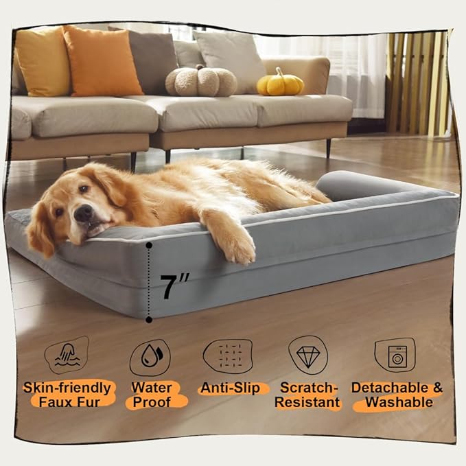 Large Dog Bed Orthopedic Washable
