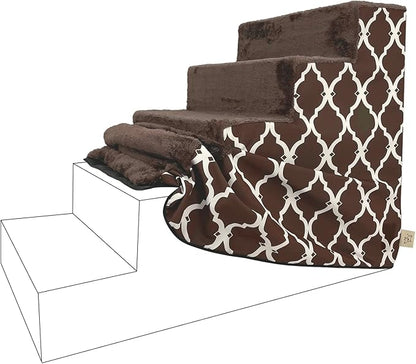 Best Pet Supplies Foam Pet Steps Cover for Small Dogs and Cats 5-Step (Cover