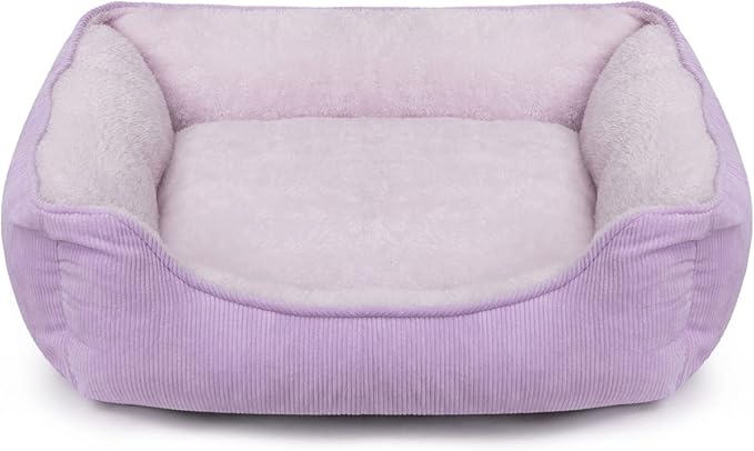 Hollypet Rectangle Plush Dog Bed Cat Bed Self-Warming Pet Bed