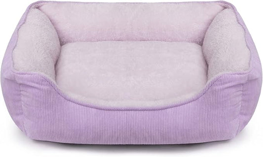 Hollypet Rectangle Plush Dog Bed Cat Bed Self-Warming Pet Bed