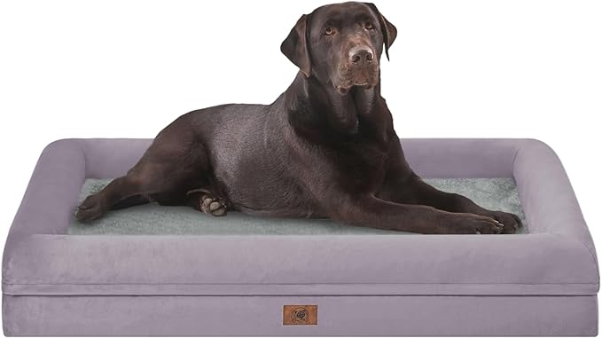 Orthopedic Washable Large Dog Bed: Jumbo Dog Bed Bolster Waterproof