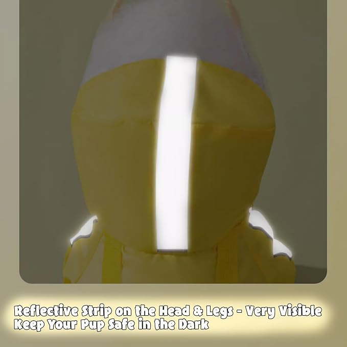 HDKUW Dog Raincoat and Rain Shoes Set