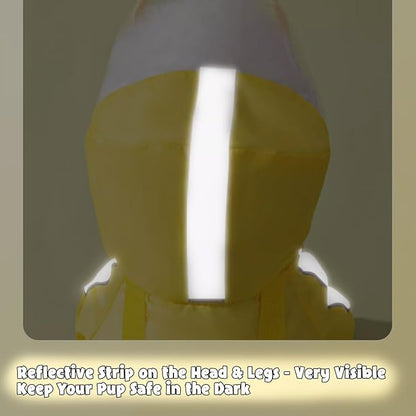 HDKUW Dog Raincoat and Rain Shoes Set