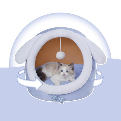 Jiupety Cat Bed for Indoor Cats 16 Lbs