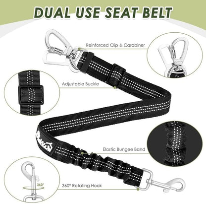 SlowTon Dog Seat Belt Harness for Car
