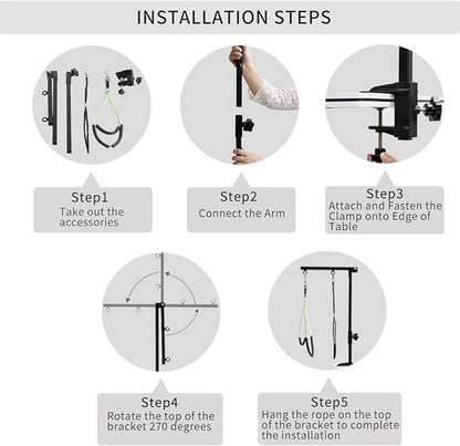 Foldable Pet Dog Grooming Arm with Clamp 35.5" Height