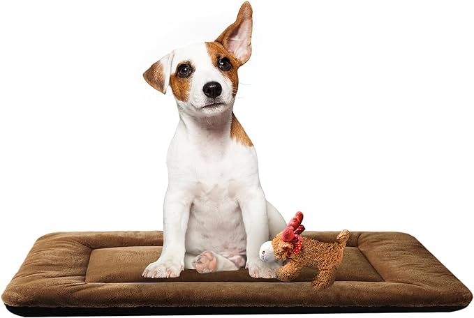 VERZEY Dog Bed 30inch, Brown,