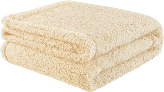 furrybaby Dog Blanket Soft Dog Blankets for Large Dogs Puppy Essentials Washable Sherpa Fleece Cat Blanket 32x40 Inches for Bed Furniture Couch Sofa (Medium