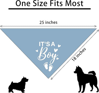 It's a Boy Gender Reveal Baby Announcement Dog