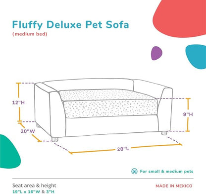 Keet Fluffy Deluxe Pet Bed 28.0" L 20.0" W 12.0" Th