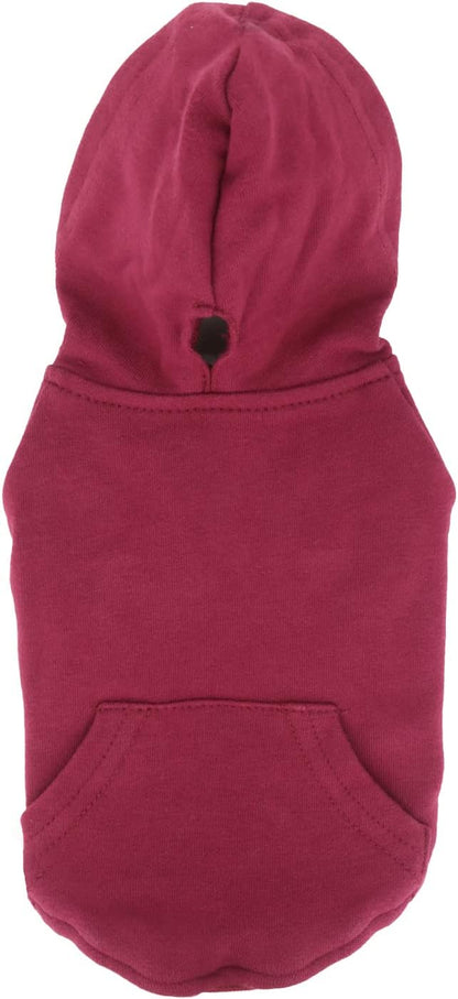 LOPHIPETS Lightweight Cotton Hoodie for Small Dogs – Hooded Sweatshirt for Chihuahuas Puppy and Toy Breeds-Red/L